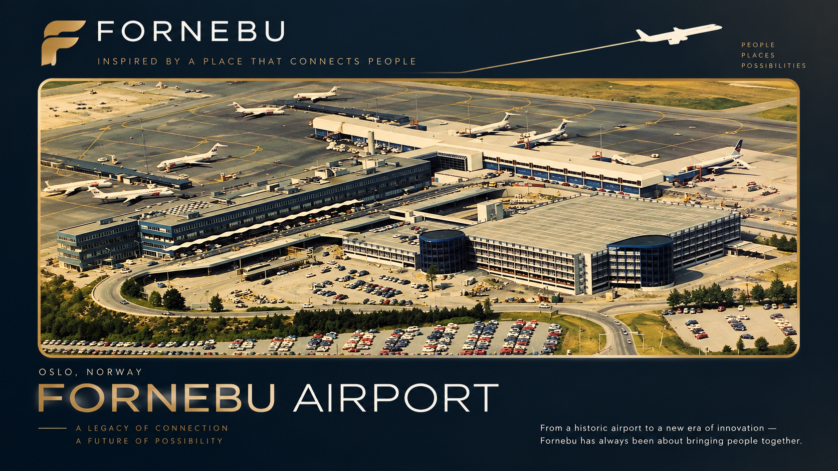 FORNEBU Airport in Oslo, Norway — the inspiration behind the FORNEBU Restaurant Operating System name.